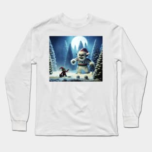 Believe in your-elf and the Christmas Yeti! Long Sleeve T-Shirt